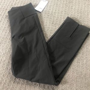 Athleta wander straight slim crop pants, dark gray